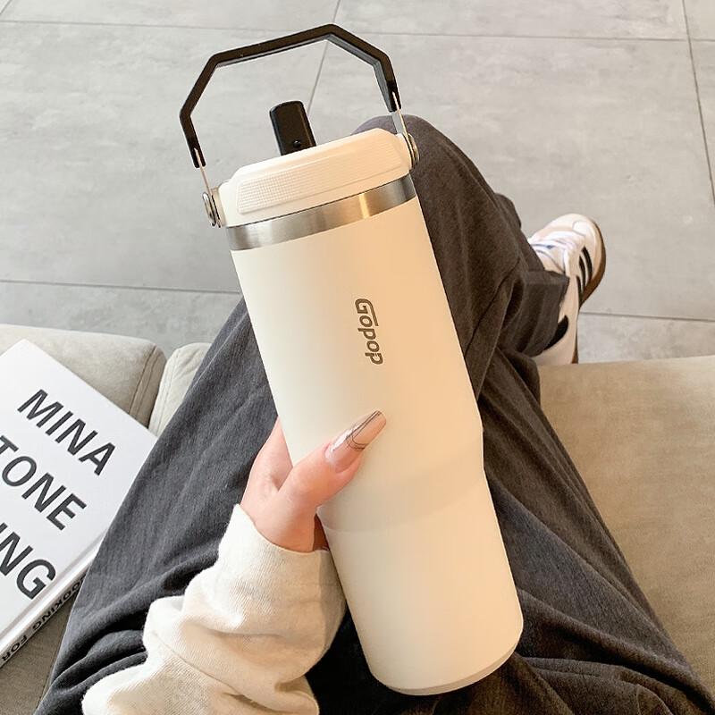 Bärbar isolerad termosmugg i 304 rostfritt stål