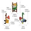 3Pcs Climbing Funny Gnome Garden Statue Art Resin Dwarf Sculpture Gnome Statue Decoration Indoor Outdoor Garden Decor
