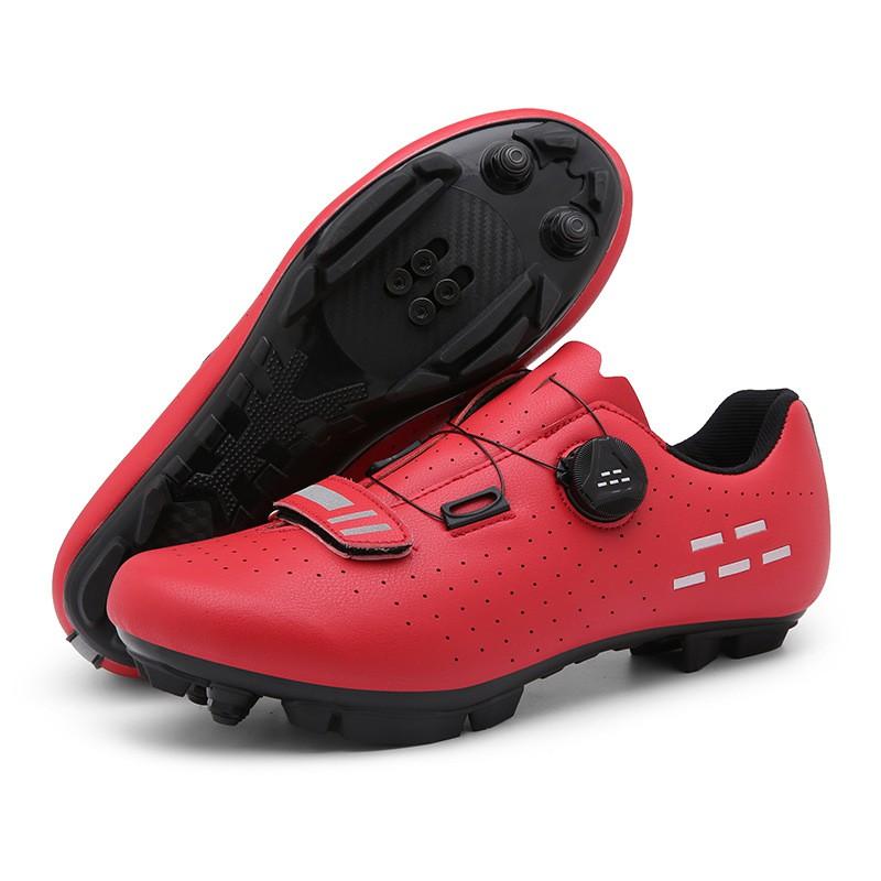 Large Size Cycling Shoes Road MTB Bike Riding Breathable Rigid Sole Clipless Flat Pedal Options