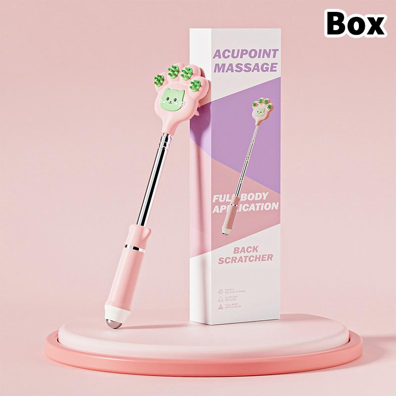 Stainless Steel Stretchable Itchy Scratch Cuet Cat Paw Scratcher With Magnetic Ball Telescopic Back Scratch Tool Point Massage