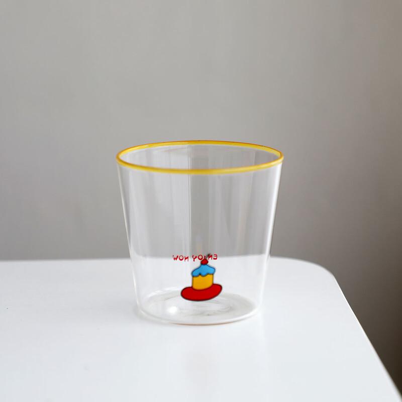 OLOEY Colorful Summer Portable Glass Cup