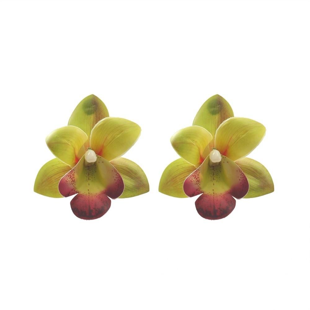 Korean Style Large Flower Earrings Butterfly Orchid Bohemian Dangle Earring  Beach