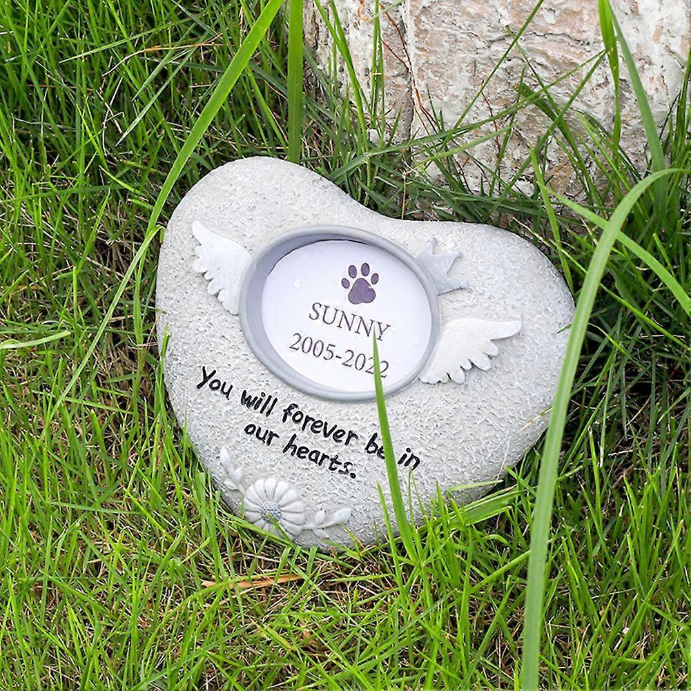 Pet Memorial Tombstone Resin Dog & Cat Monuments Innovative Pet Tribute Statue less
