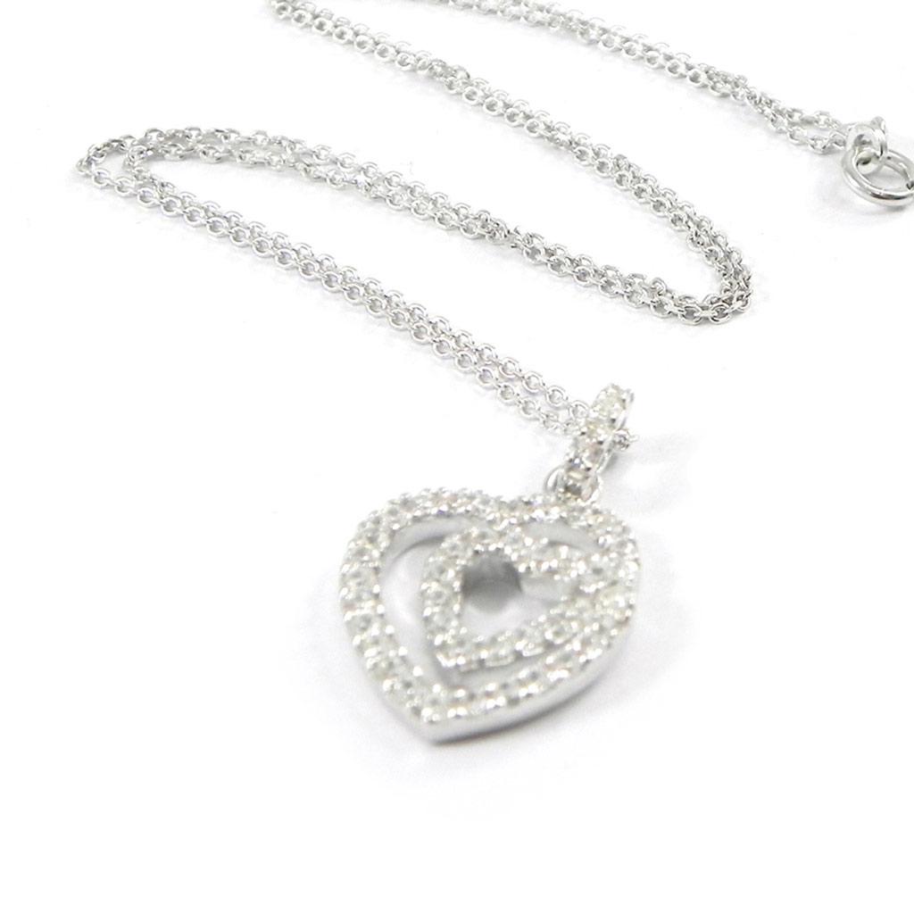 Altesse [I2991] - Collier Argent 'Love Sublime' Blanc
