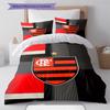 Flamengo Pattern Bedding Set Quilt Cover Pillowcase Home Decor Gift (1 * Duvet Cover + 2 * Pillowcase, Without Core)