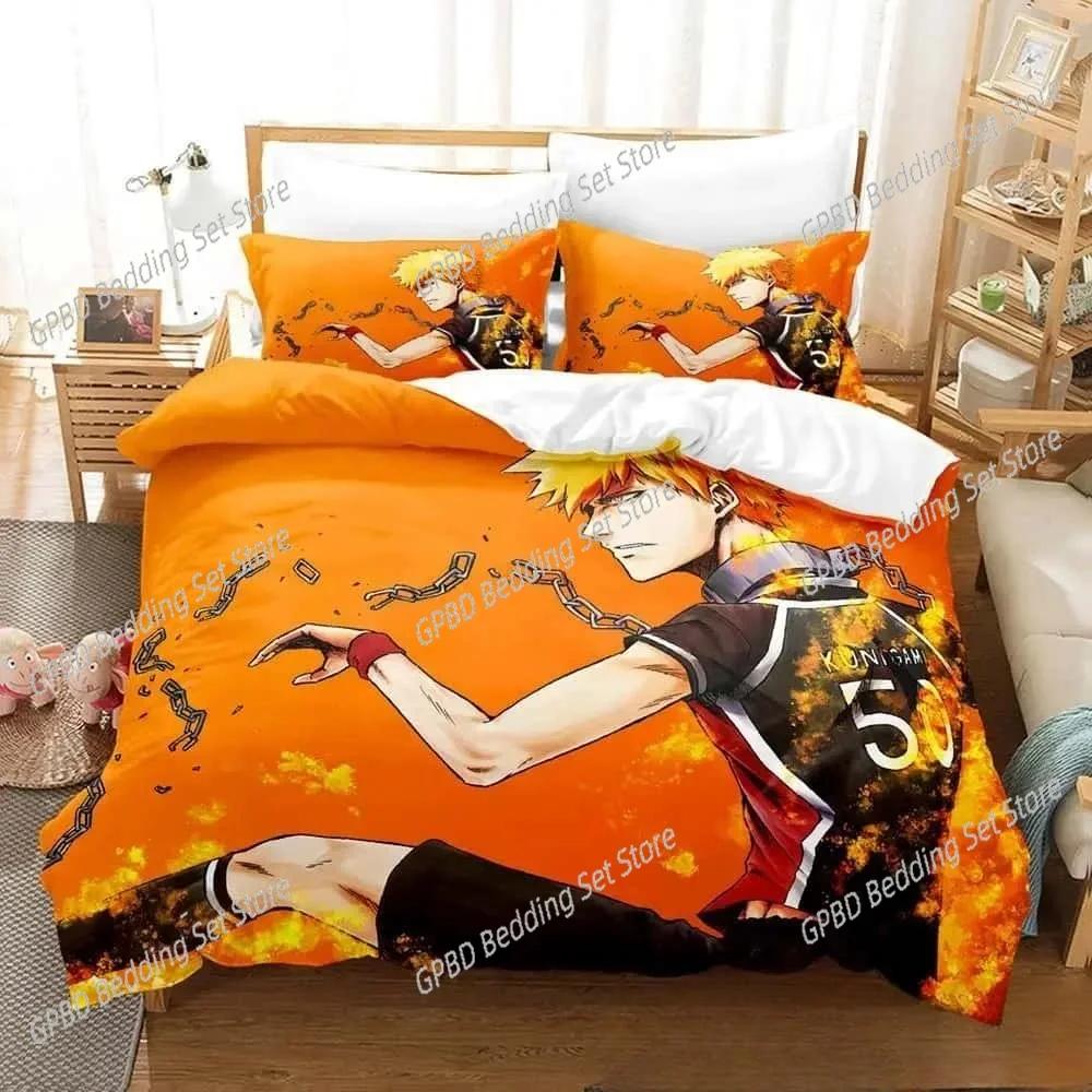 Fashion 3D Print Anime Blue Lock Comfortable Duvet Quilt Cover Pillowcase Bedding Set Children Bedroom Decoration Home Textile