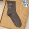 Men's New Autumn Embroidery Arrow Trend Letter Movement Boneless Tube Socks