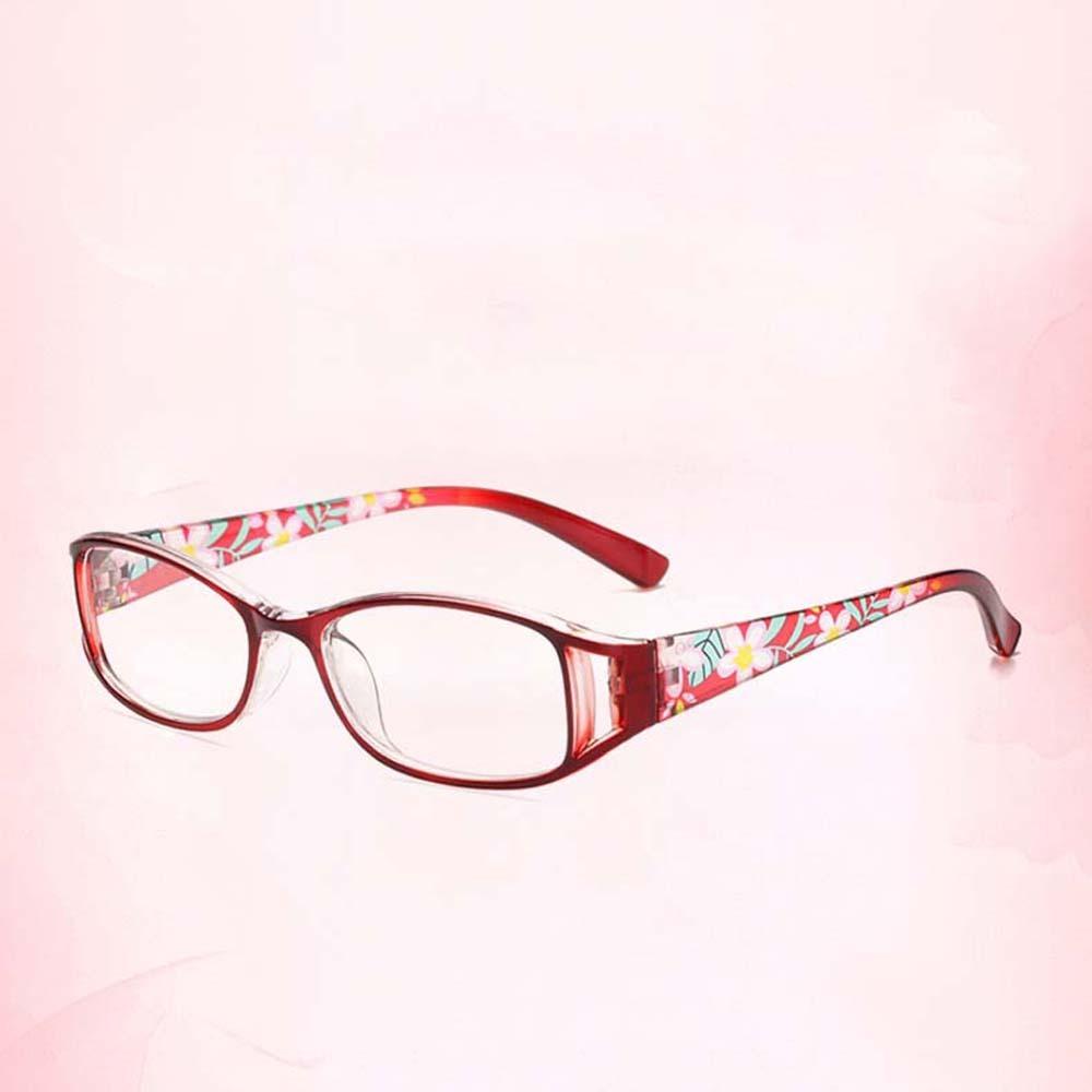 Flower Printed Elderly Reading Eyewear PC Anti Blu-ray Eyewear Folding Presbyopic Glasses Men