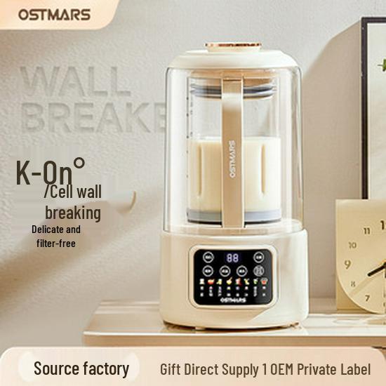 110V-220V Automatic Soy Milk Maker, No-Cook, No-Filter, Multi-Functional for 3-4 People