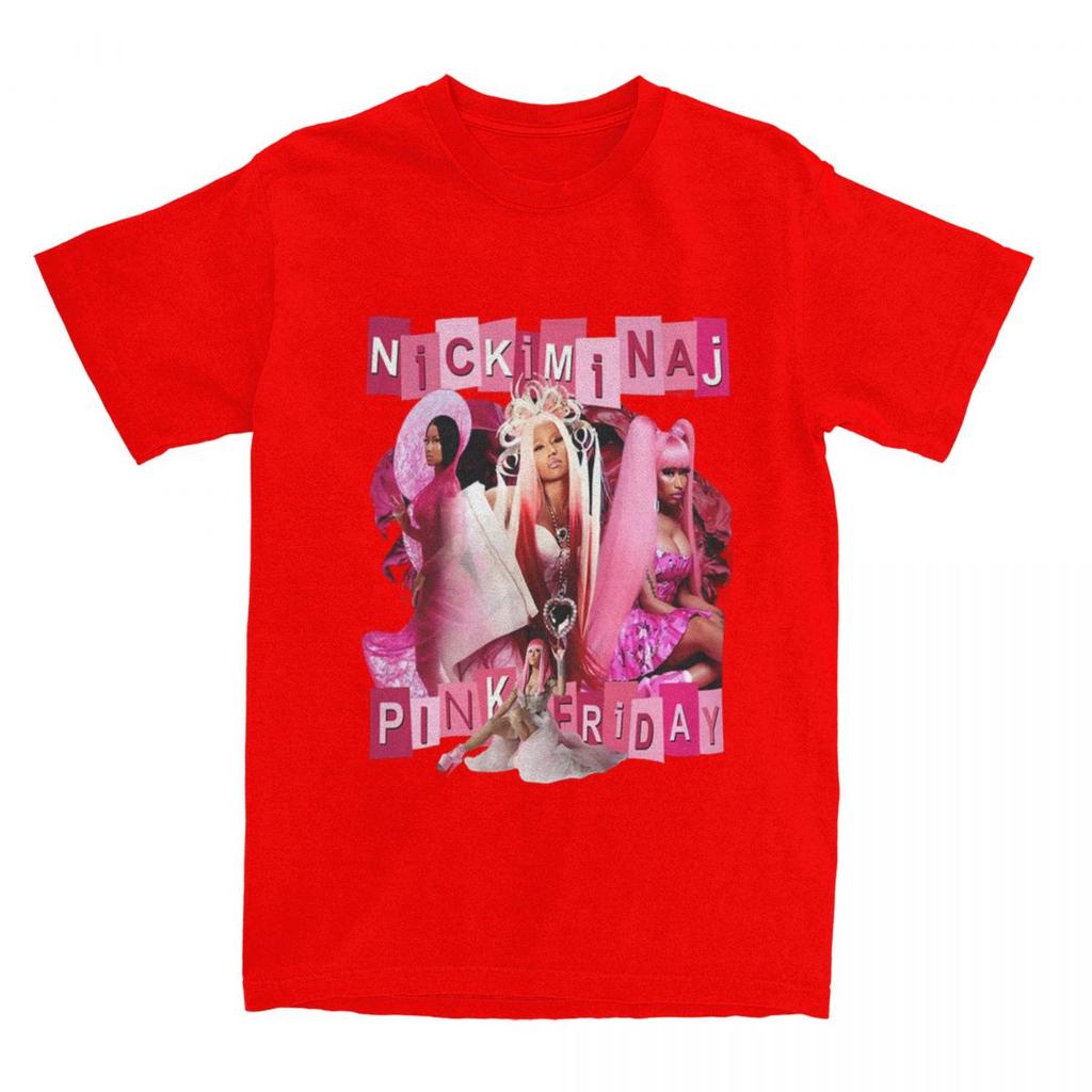 Unisex Womens Nicki Minaj Tour T Shirt Accessories Pink Friday Concert Pure Cotton Tshirt Clothes Novelty Tees Adult