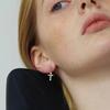 Cubic Cross Earrings