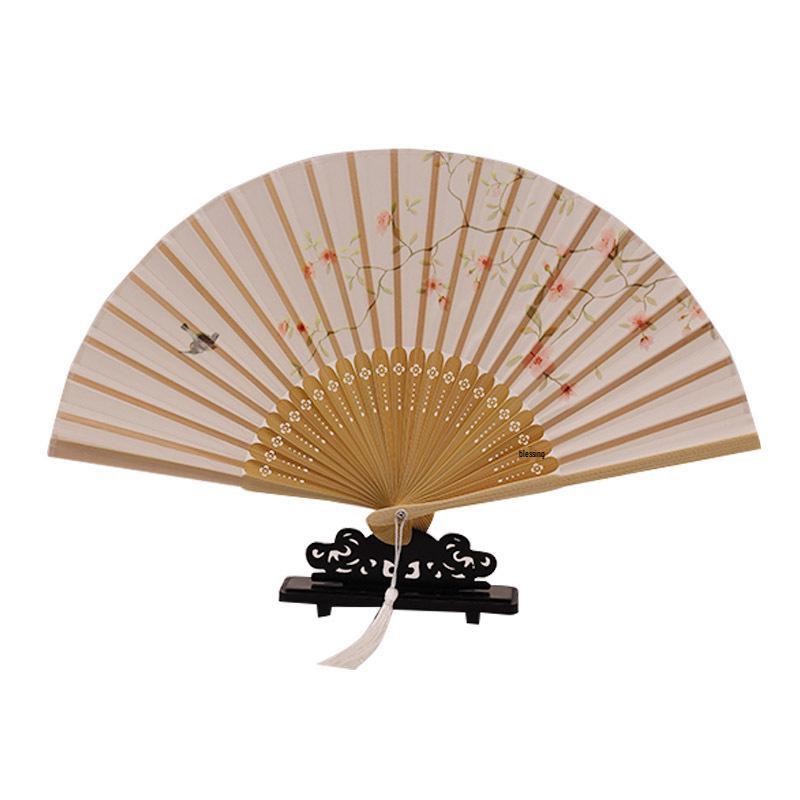Summer Folding Fan: Ancient Hanfu Style, New Chinese Design, Small Dance Fan for Women
