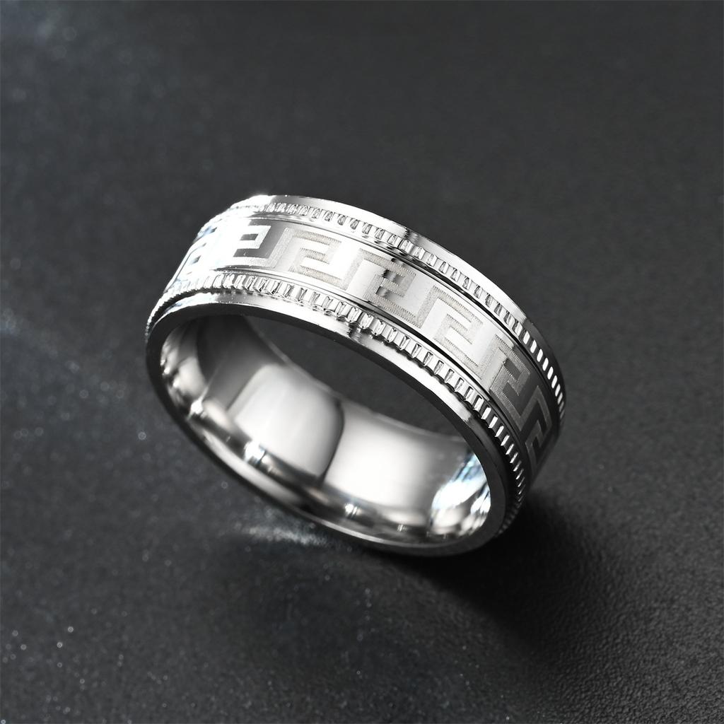 1Pc Fashion, Fashion Ring Single Item, Titanium Steel Ring Daily Wear