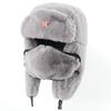 Russian Soviet Military Cap Trapper Hat Ushanka Russian Fur Hat Thick Warm Plush Earflap for Skiing Hunting