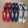 Ballet bow light mouth red single shoes women's new retro Doudou shoes flat women's retro suede grandma shoes