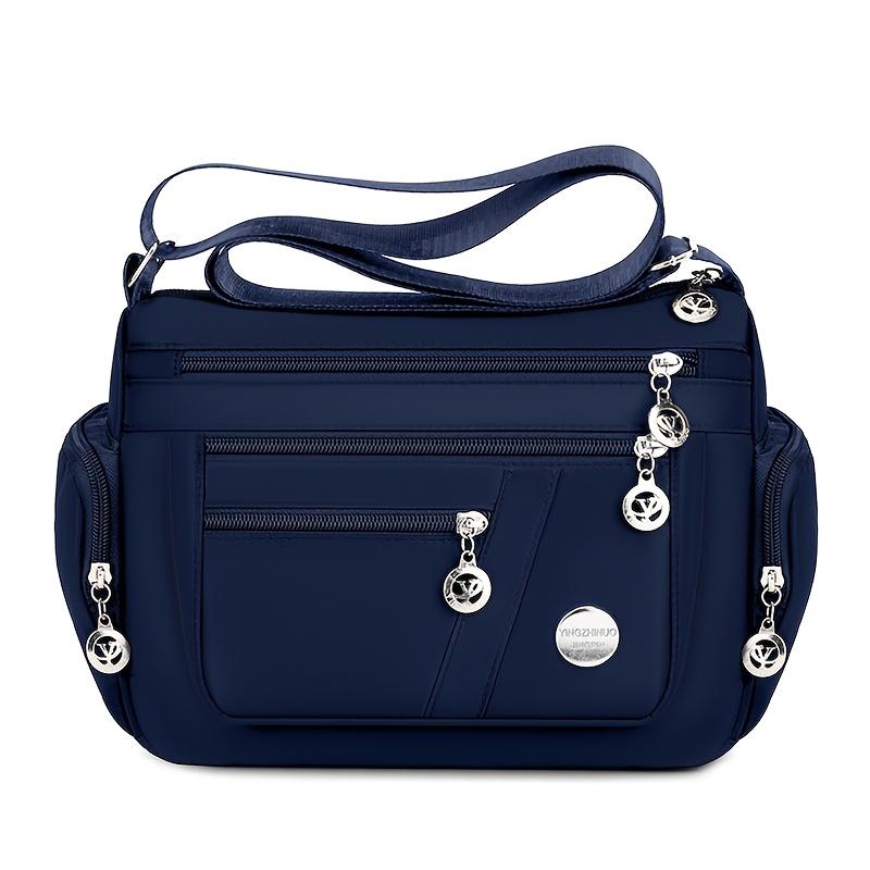 Nylon Messenger Bag Neutral Nylon Oxford Cloth Women's Shoulder Messenger Bag Middle-Aged and Elderly Leisure Bag