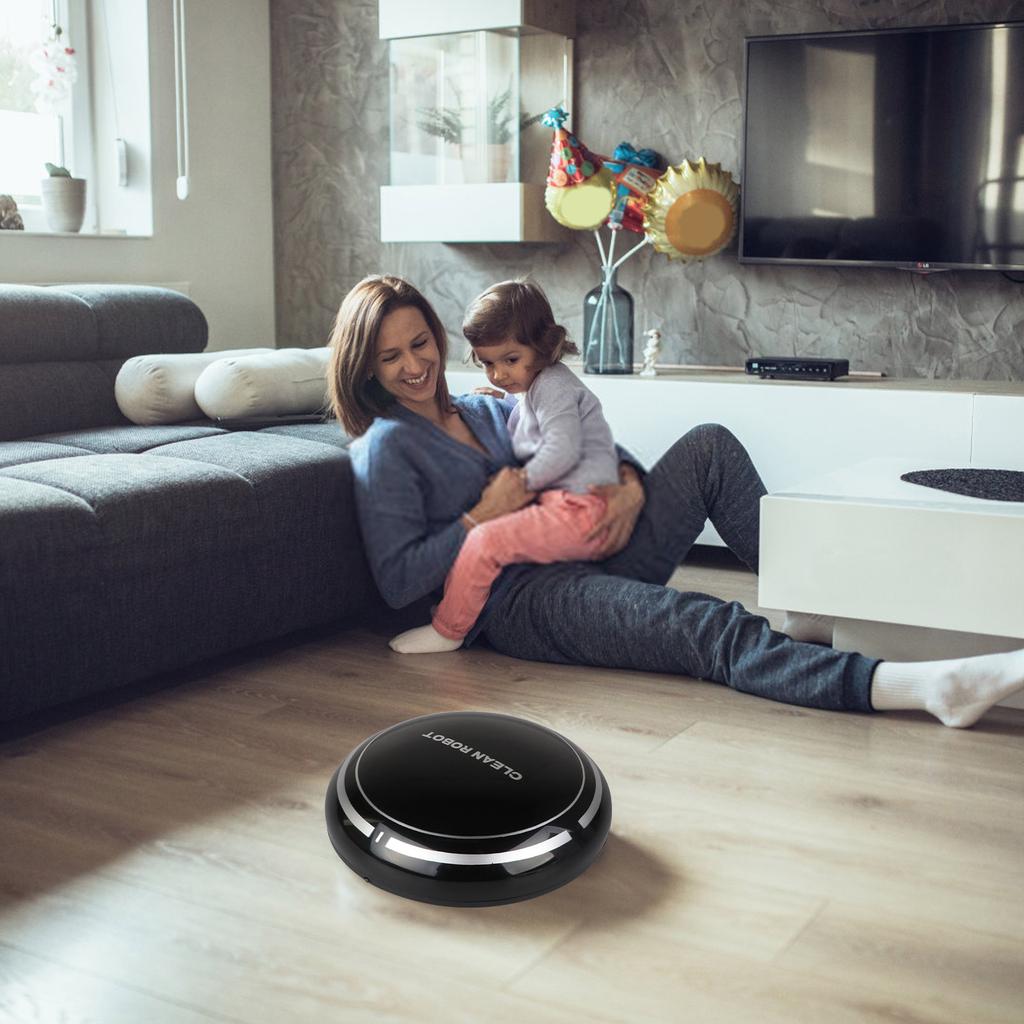 Intelligent helautomatisk feierobot rengjøringsmaskin Mini Lazy USB oppladbar hjemmestøvsuger