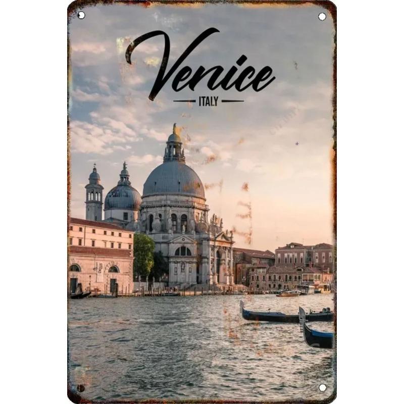 Metallschild New York Cityscape, Wandkunst zum Thema Reisen 20x30cm