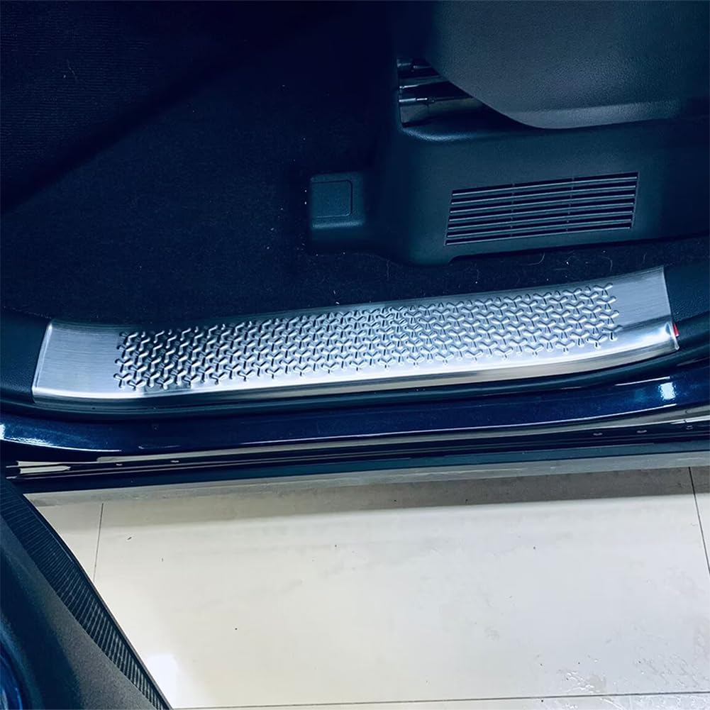 RUIQ Toyota New 90 Series 2022 Exclusive Interior Stainless Steel Step Garnish Side Step Garnish Exclusively Designed for Toyota Voxy/Noah (January