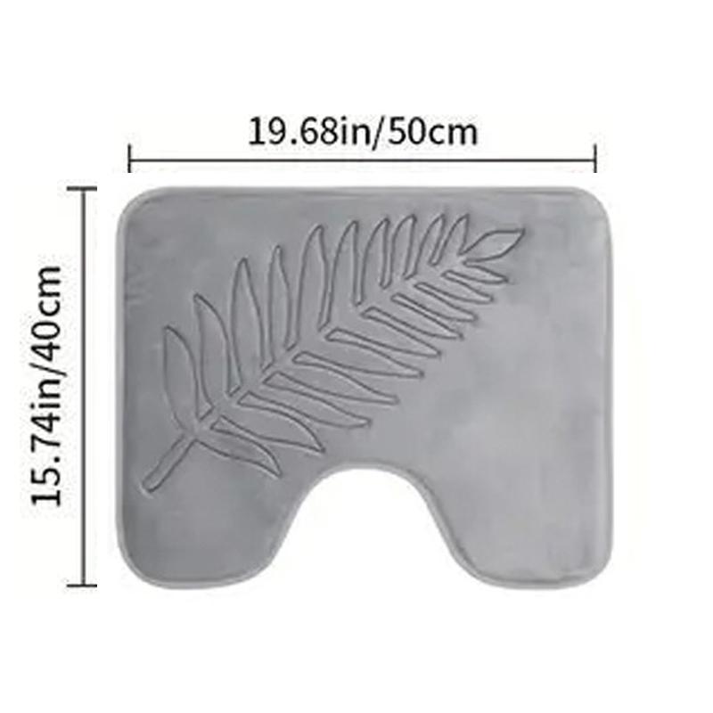 3dílná koupelnová předložka Paměťová pěna Ultra měkká a savá Listové koupelnové koberce Silné Pratelné Pro koupelnu Toaletu Vaničku Sada předložek