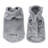 Fashion Plush Dog Hoodies Coat Winter Warm Dog Clothes Rabbit Pattern Cat Jacket Cute Solid Puppy Hoodies Bichon Pet Jacket Coat
