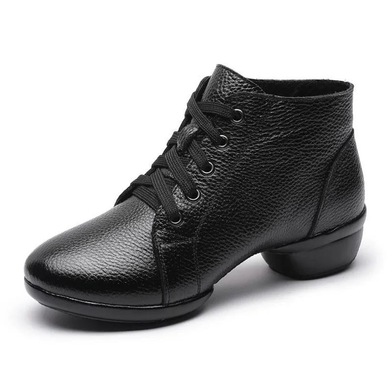 Women's Genuine Leather Boots Luxury Elegant Casual Ankle Moccasins For Women Trends 2024 Comfortable Outdoor Medium Heel Shoes