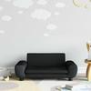 Kids  Sofa Black 70x45x33 cm Velvet