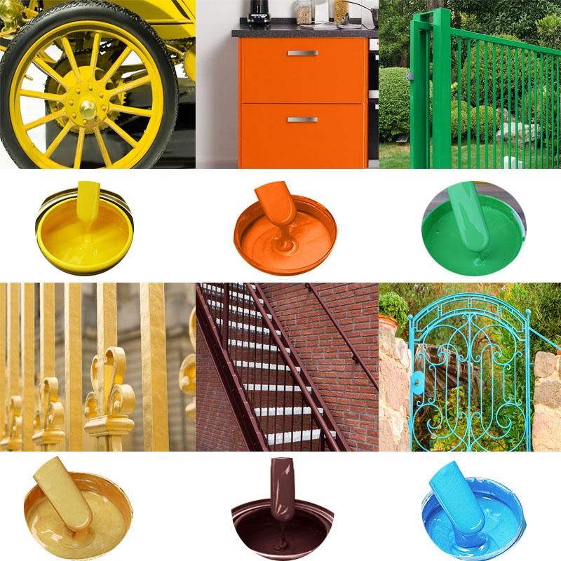 22-color 350g Water-based Metallic Paint Railing Iron Doors and Windows Anticorrosion Refurbishment Antirust Quick-drying Paint