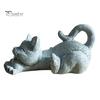 Decorative Resin Figurine for Coffee Shop Stretching Kitten Figurine, Cat Statue, Cute Animal Ornament, Sculpture Office Compact Desktop Decoration