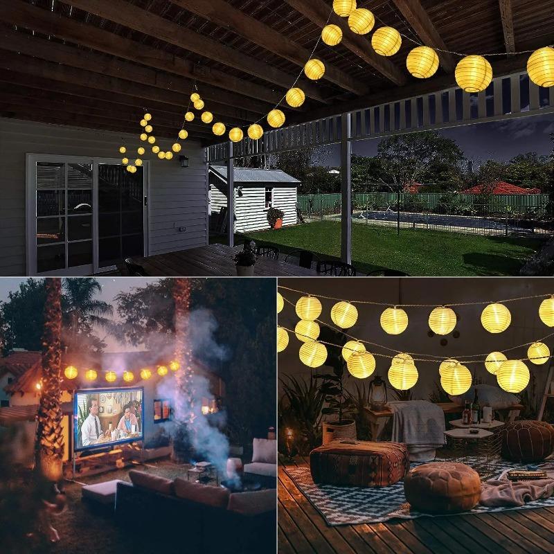 Waterproof Lantern 10/20/30 LEDs Solar String Light 3.5/5/6.5M Outdoor Garland Fairy Lamp for Christmas Garden Wedding Party Festival Deco
