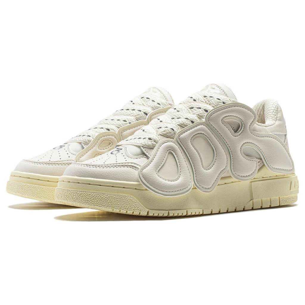 Li Ning Bad5 Odr Collaboration Lightweight Thick Sole Shock Absorption Non-Slip Low Top Basketball Shoes Men sneaker Off-White ABCT063-1