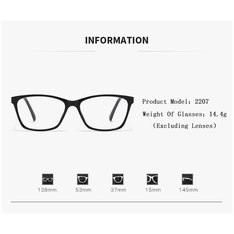 Fashion Reading Glasses With Inserted Spring Legs And High-definition Blue Light Shavings Reading Glasses 2207
