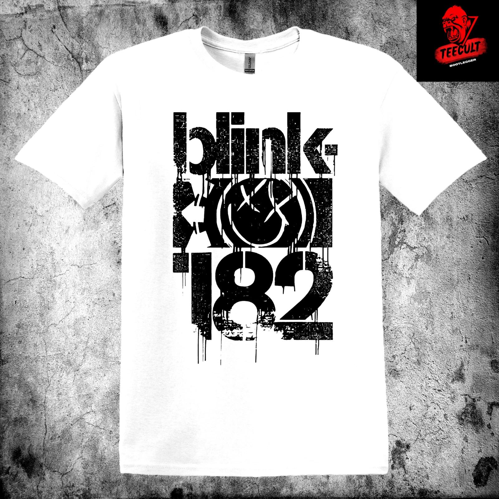 Men s and Women s T-shirts Blink 182 Punk Rock Band Music Unisex Heavy Cotton Premium XXL