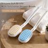 Back Bath Brush Bath Brush with Built-in Soap Reservoir Detachable Curved Long Handle Shower Brush Back Scrubber for Body