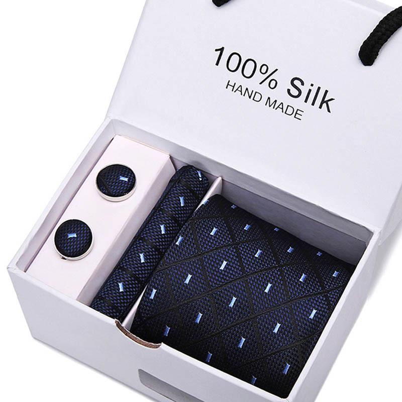 Gift Box Five-Piece Tie Men'S Formal Wear Business Casual Wedding Groom Bow Tie Square Scarf