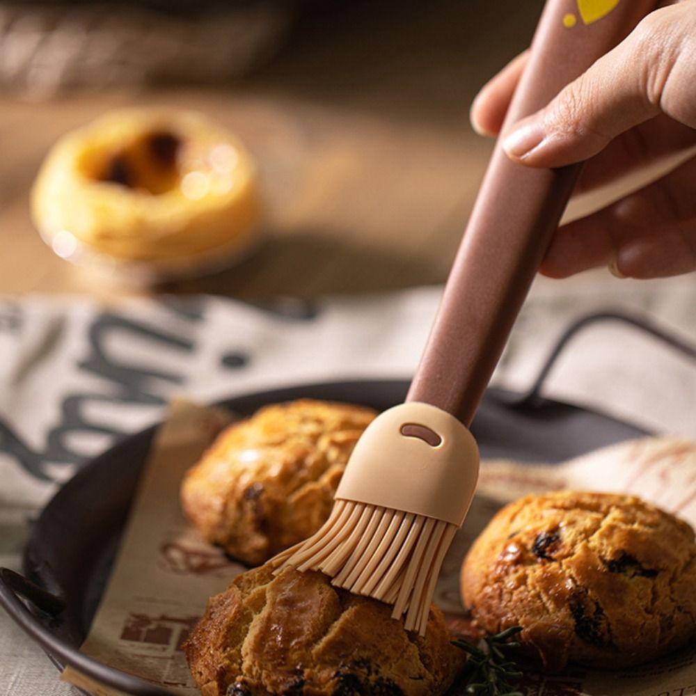 Food Grade Oil Brush Silicone Camping Accessories Durable Kitchen Cooking Tool