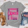 Hot Breast Cancer Awareness Cancer Letter Printed T Shirts Women Men Casual Short Sleeve Summer Tops