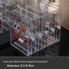 Acrylic Dustproof Earrings & Jewelry Organizer Box with Hanging Rack