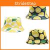 Lemon Fisherman Print Hat Fruit Pattern Bucket Cap Sun Protection Breathable