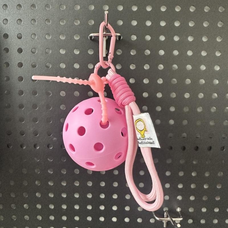 Pickleballs Keychain Accessory For Sports Enthusiasts And Students Pickleballs Charm Keyring For Everyday Use And Sports