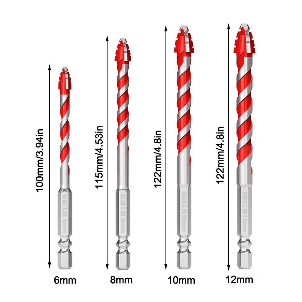 Skewed Head Eccentric Drill Bit Serrated Hexagonal Shank Drill Bit Set  Drilling Tool
