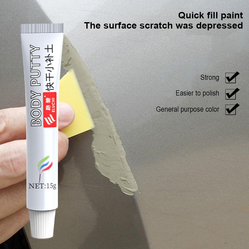 Automotive Scratch Repair Putty Quick-Dry Body Filler Compound Painting Pen for Smooth Touch-Up and Vehicle Paint Care Pre-Paint
