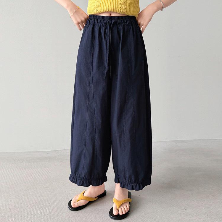 Girls' Summer Lace Wide-Leg Pants 2026 - Lightweight, Casual Bloom Pants for Outdoor Play
