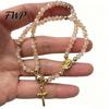 Gebetsperlen Armband Rosenkranz Magnetverschluss Handgefertigt Christlich Damen Handgelenk Accessoire Leicht Einfach zu Tragen Spiritueller Schmuck Geschenk Religiös