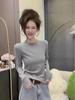 2025 Fall/Winter Women's Round Neck Velvet Long Sleeve T-shirt - Chic Inner & Outer Layer Base