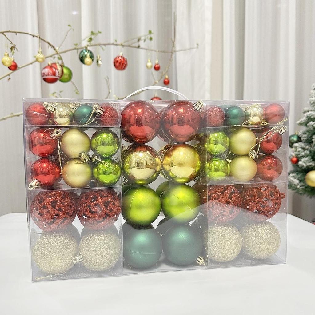 100-teilige farbige hohle Weihnachtsbaumkugeln (3-6 cm)