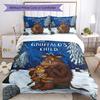 Set Biancheria da Letto Il Gruffalò 3 Pezzi Copripiumino Chiusura Include 1 Copripiumino & 2 Federe, Morbido e Confortevole per Tutte le Stagioni.