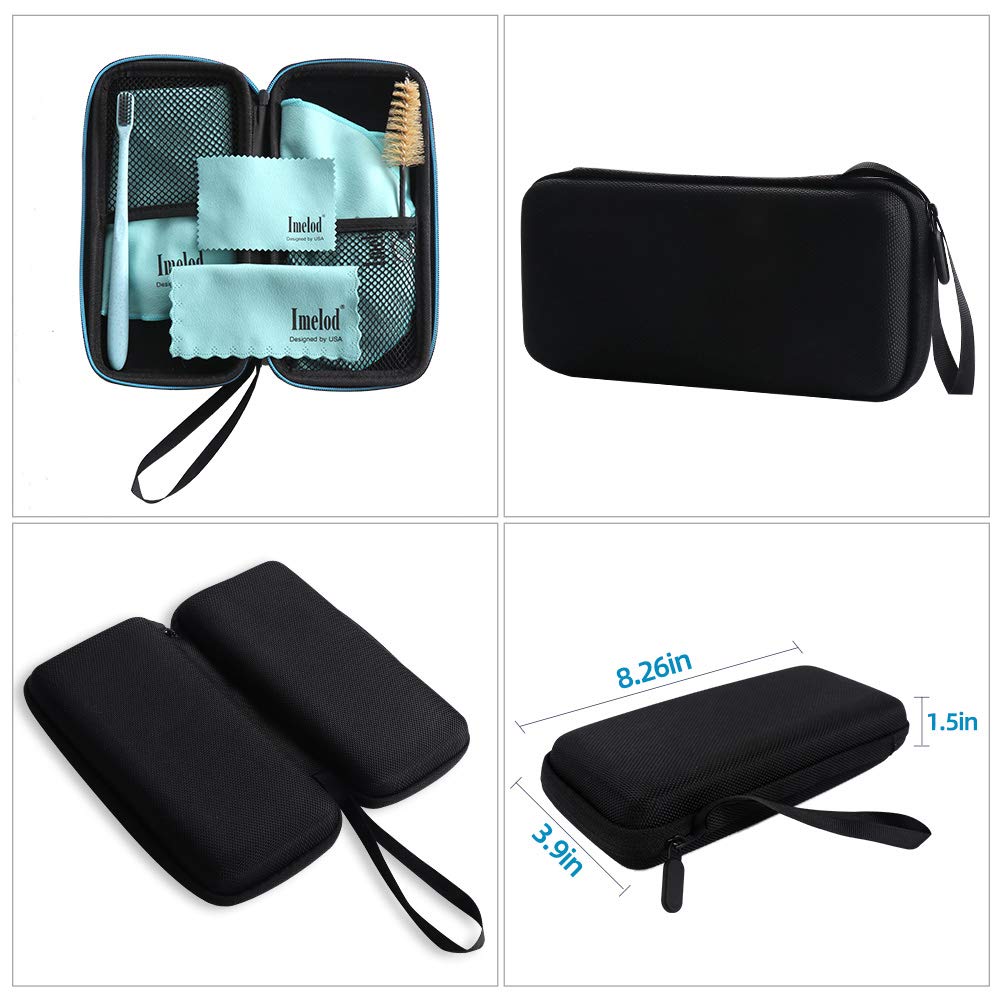 Saxophone Cleaning Kit: Includes case for altotenor saxophone, clarinet, and flute, saxophone cleaning cloths (4 pieces), and mouthpiece brush (light
