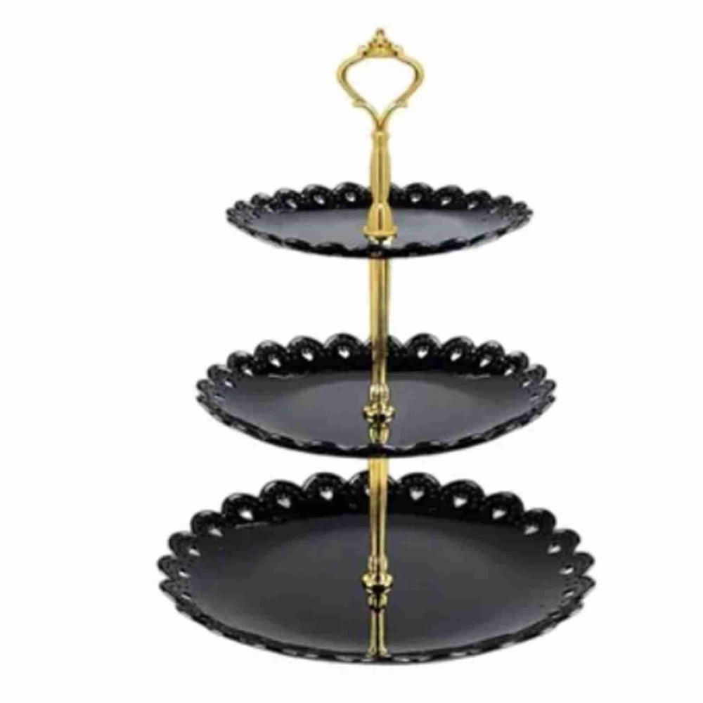 Luxurious Design Fruit Cake Display Rack 3 Tiers Cupcake Tower Stand Celebration