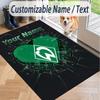 Custom Text Printed Rug Werder Bremen FC Non Slip Floor Carpet For Home Room Decor